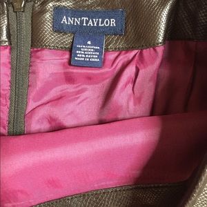 Ann Taylor 100% Leather Skirt